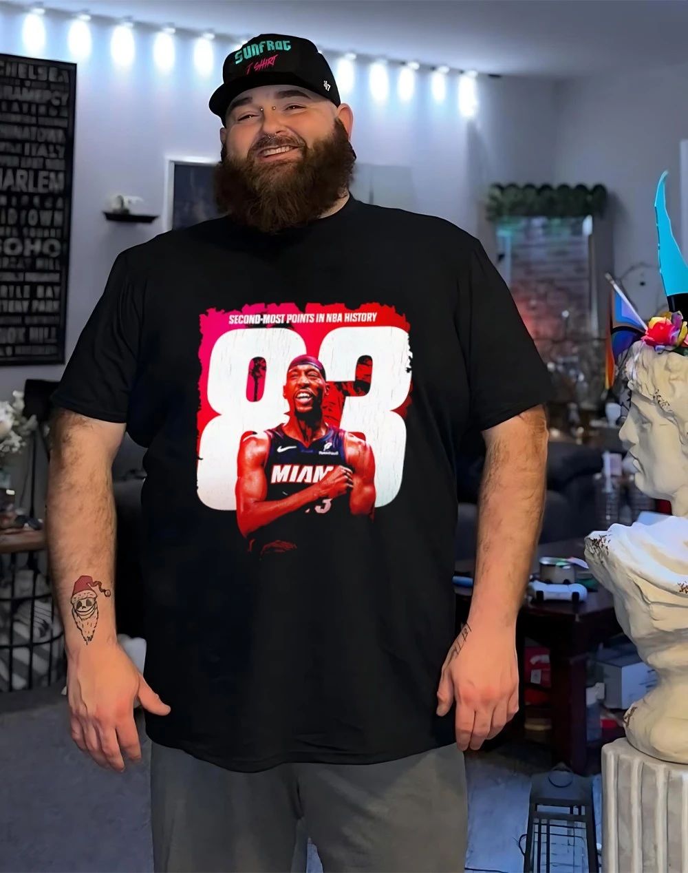 Bam Adebayo Miami Heat 83-Point Second Most Points in NBA History shirt