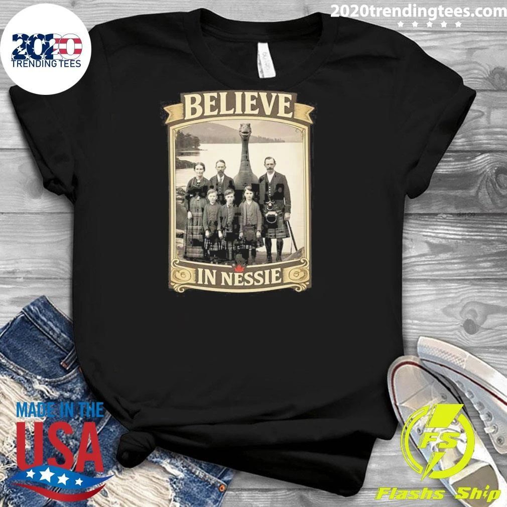 Believe in Nessie Loch Ness Monster Scottish Vintage Shirt