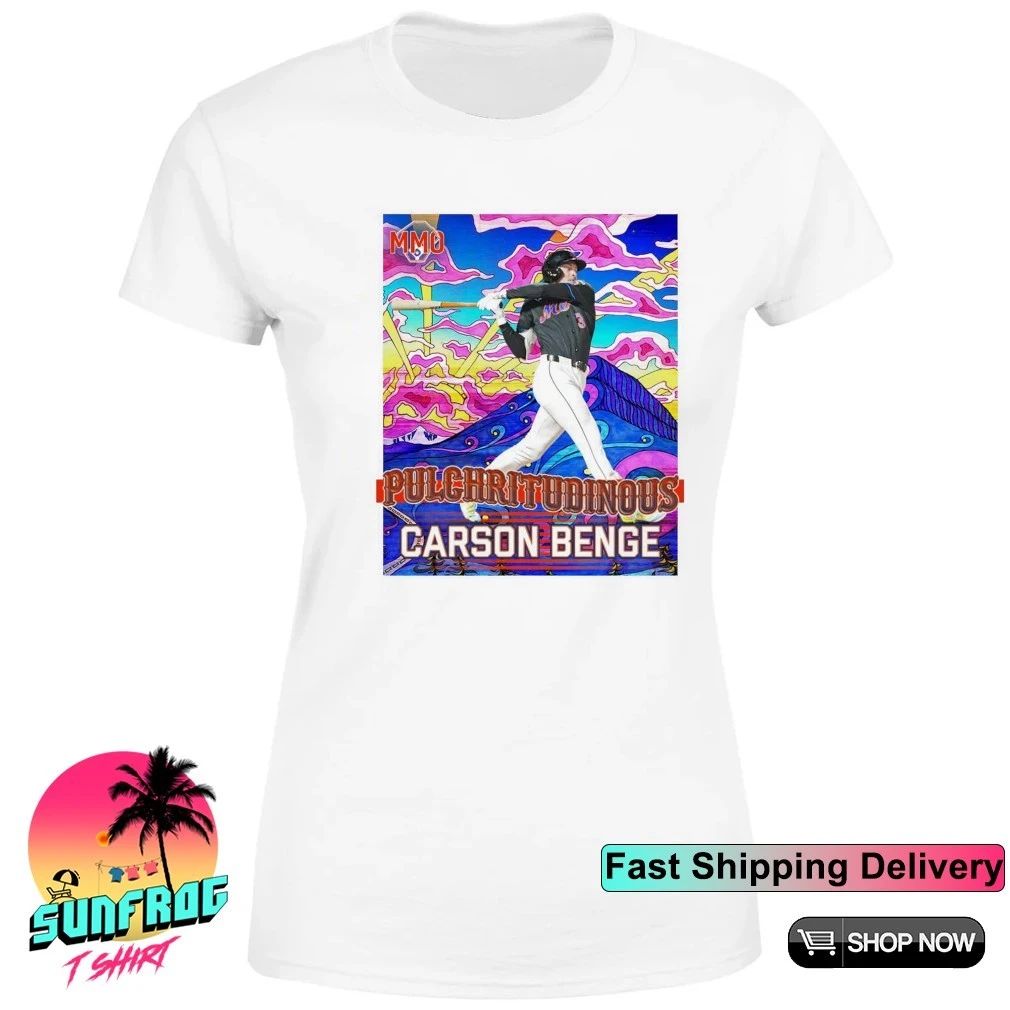 New York Mets Pulchritudinous Carson Benge front and back shirt