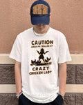 Caution area patrolled by crazy chicken lady shirt