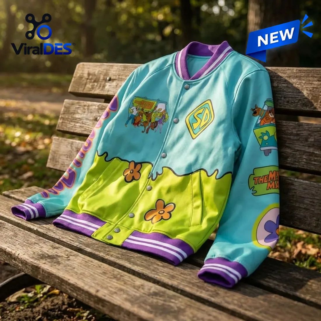 Scooby Doo Mystery Machine Varsity Jacket