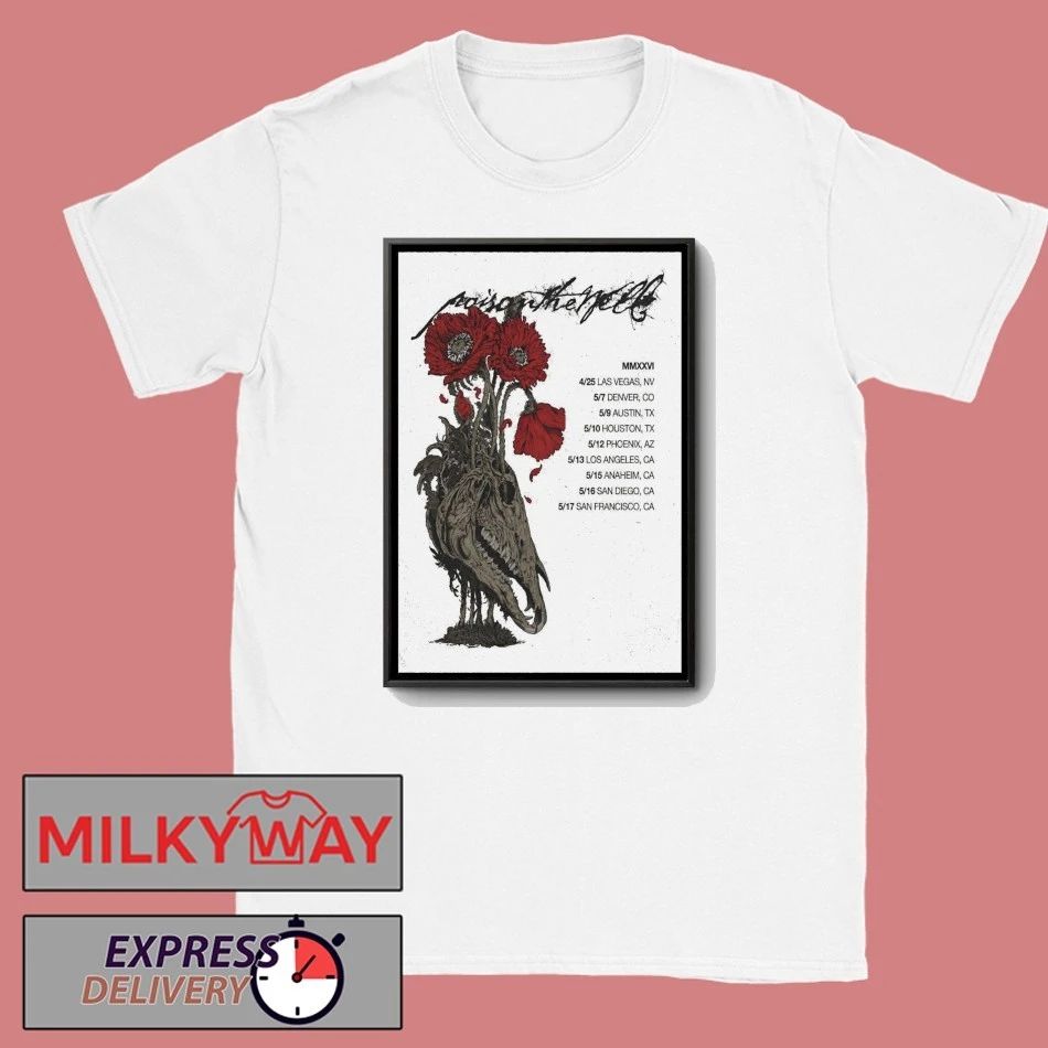 Poison The Well Peace In Place Tour 26 Poster shirt