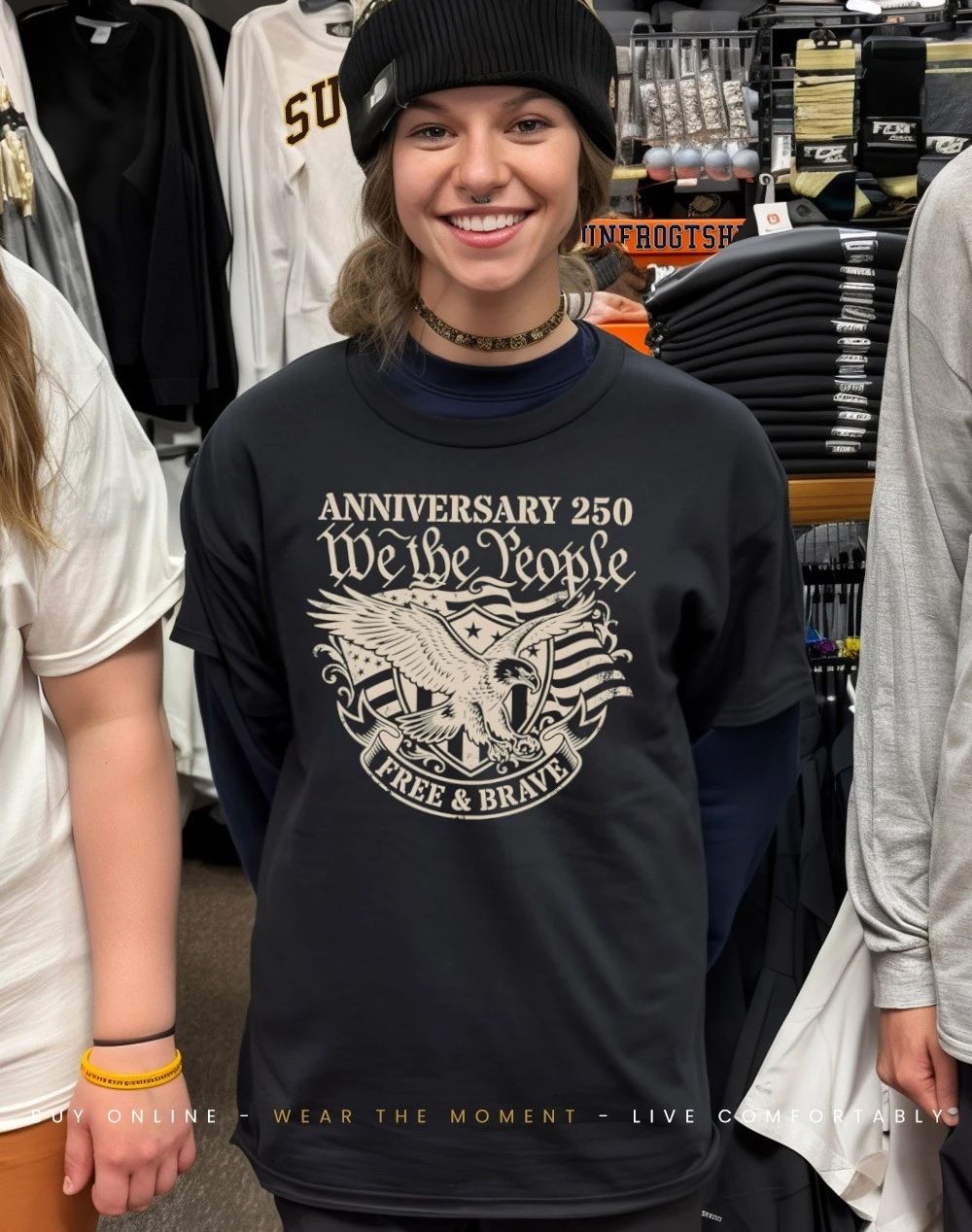 We The People 250th anniversary Free and Brave shirt