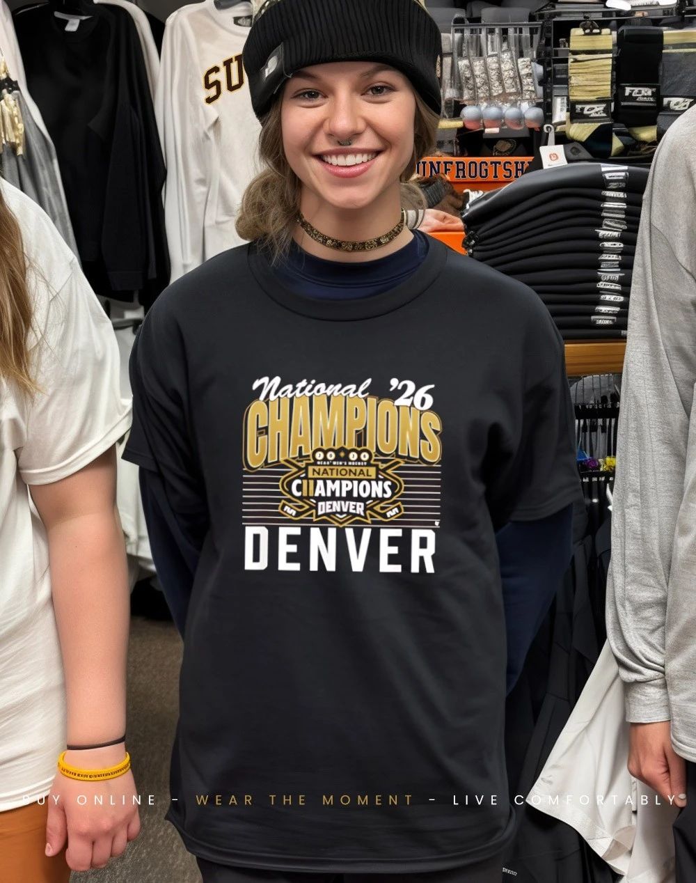 Denver Pioneers Men’s Ice Hockey National Champions 2026 logo shirt