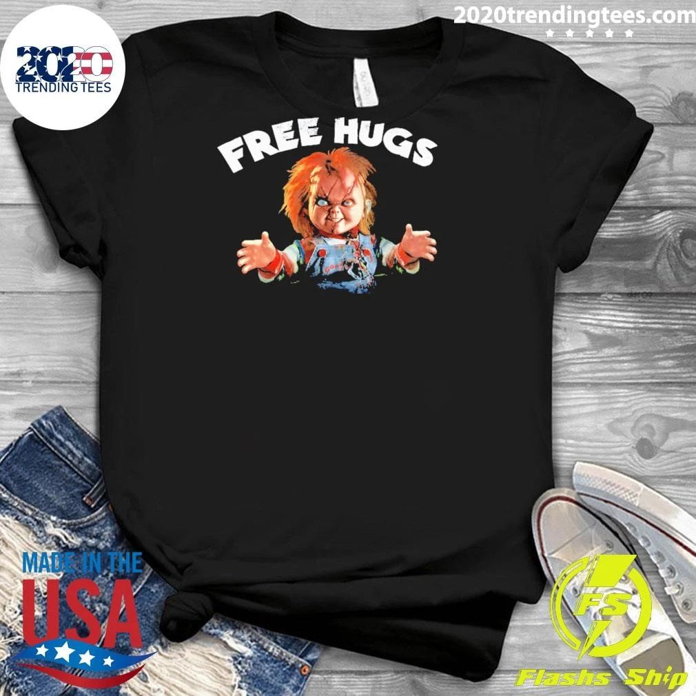Chucky Free Hugs Horror Movie Tee Shirt
