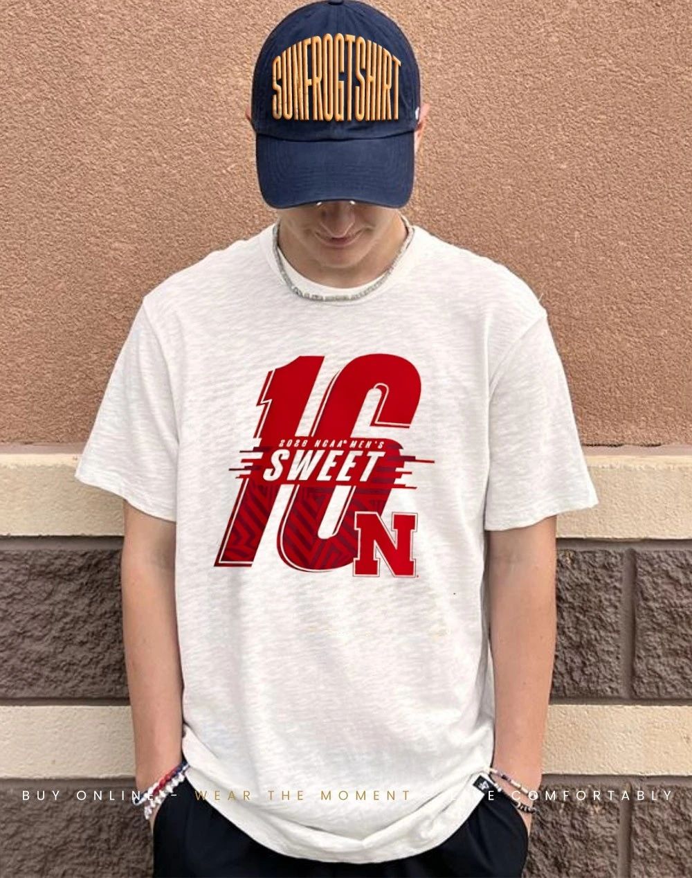 Nebraska Huskers Men’s Basketball 2026 NCAA March Madness Sweet 16 logo shirt