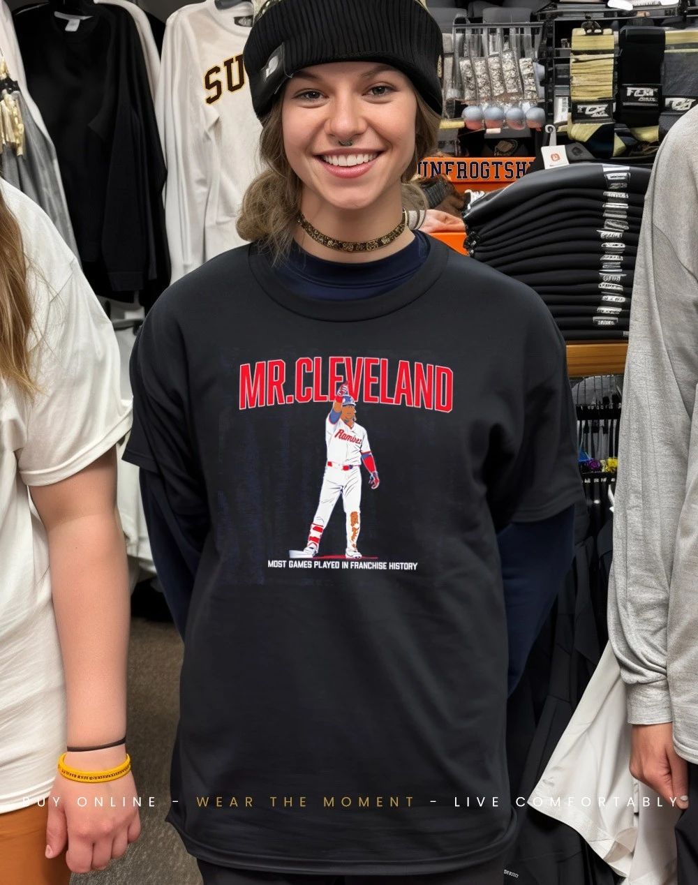Jose Ramirez Mr. Cleveland Most Games Played In Franchise History shirt