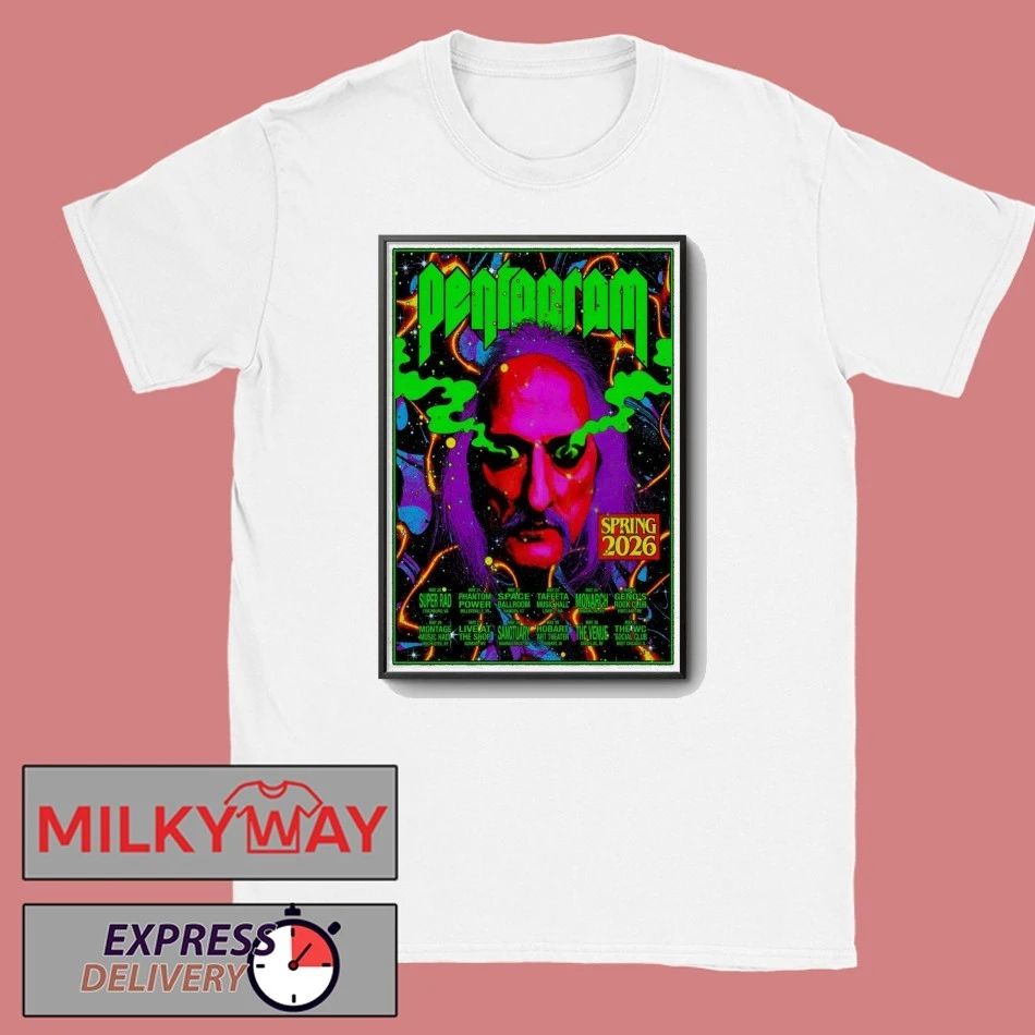 Pentagram Spring Tour 2026 Poster shirt