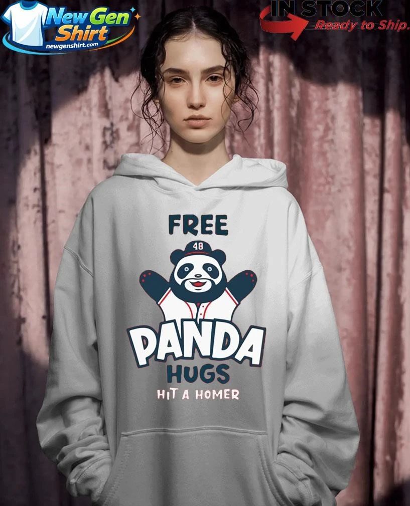 Ronald Acuna Jr Free Panda Hug Hit A Homer Shirt