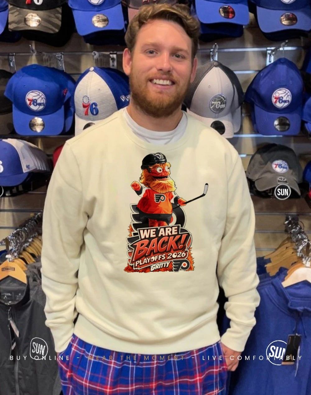 Gritty Philadelphia Flyers Playoff 2026 we are bacck Mascot caricature shirt