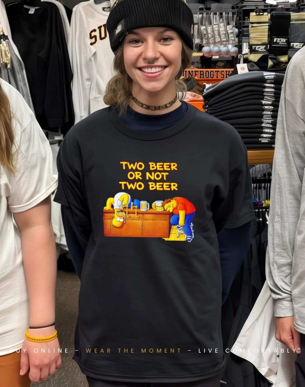 The Simpsons two beer or not two beer shirt
