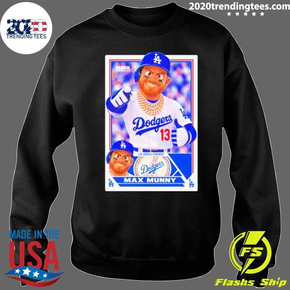 Max Munny Los Angeles Dodgers No 13 Block Legendz Shirt