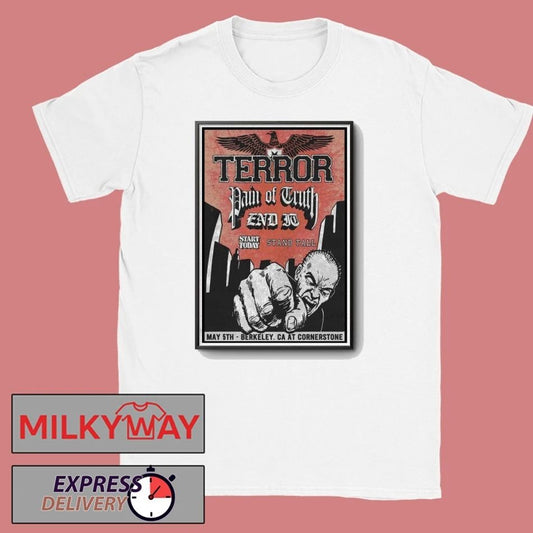 Limited Poster TERROR Berkeley, CA Shows May 05 2026 TOUR shirt