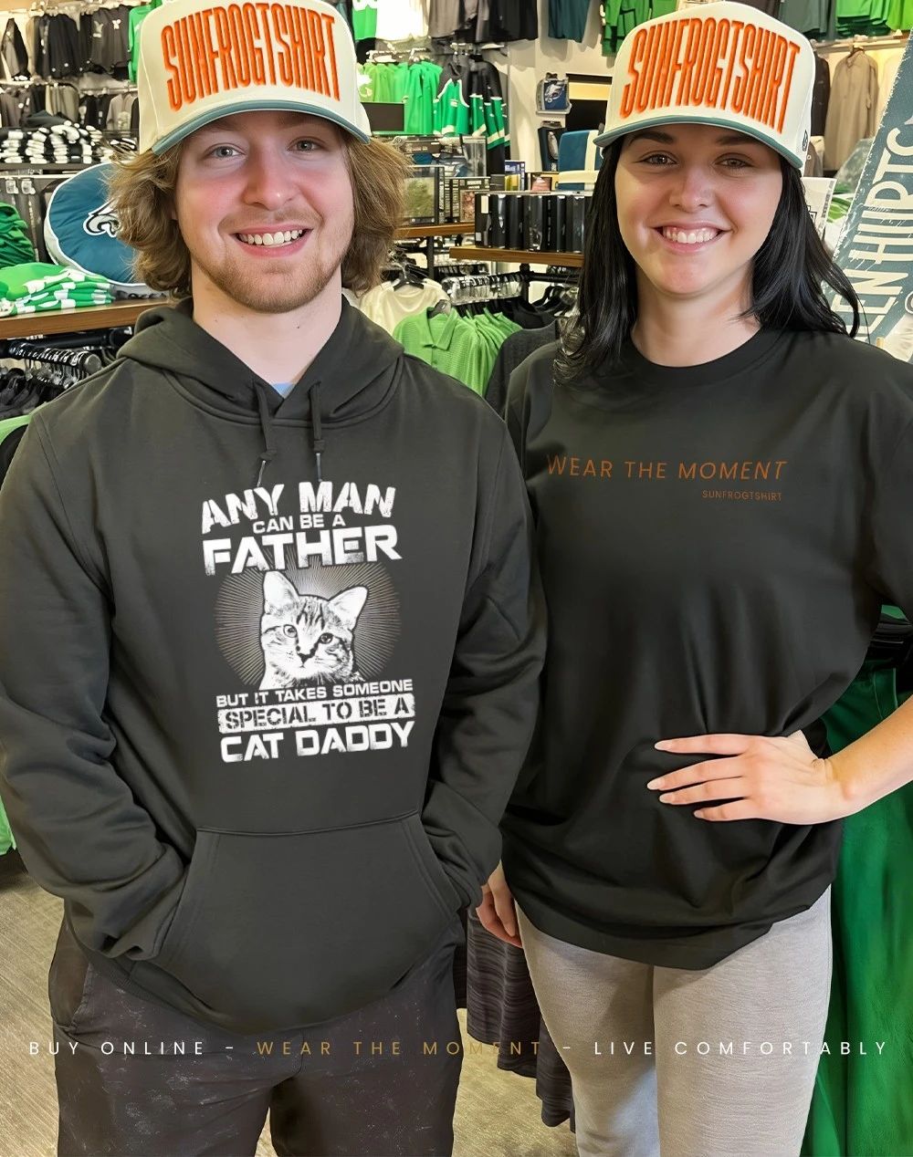 Any man can be a father but it takes someone special to be a cat dad shirt