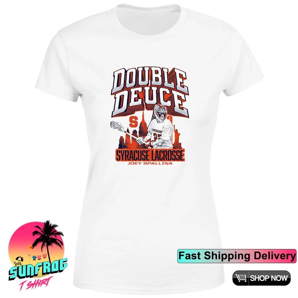 Joey Spallina Syracuse Lacrosse Double Deuce city skyline shirt