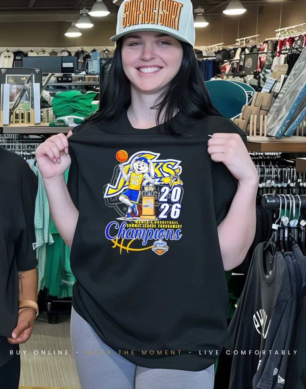 South Dakota State Jackrabbits Women’s Basketball 2026 Summit League Tournament Champions shirt