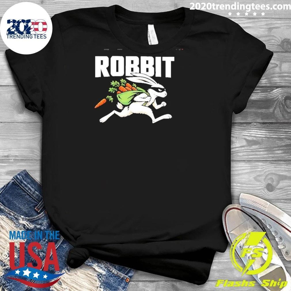 Robbit Rabbit Thief With Carrots Robber Bunny Shirt