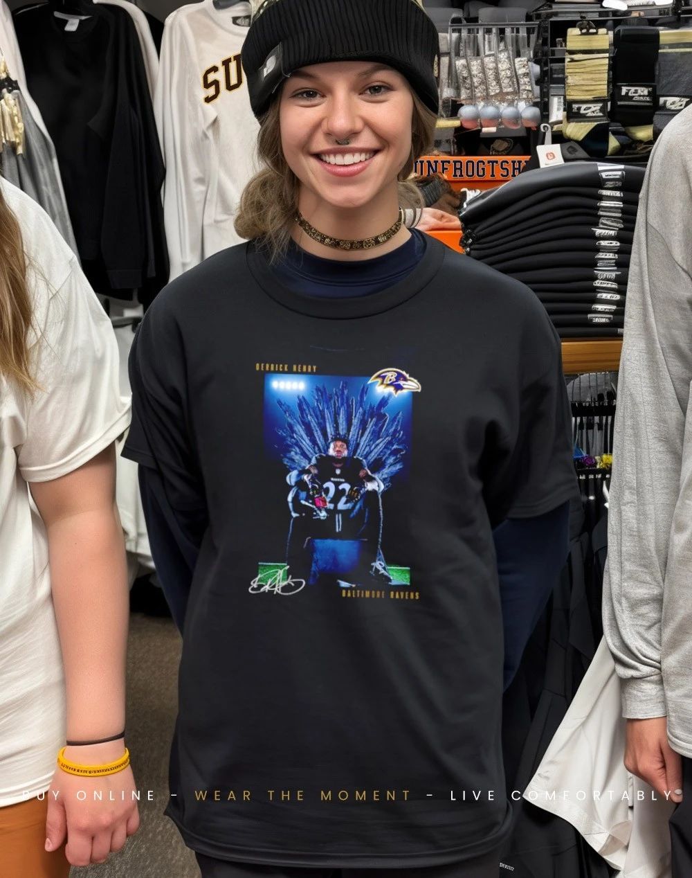 Baltimore Ravens Derrick Henry Throne signature shirt