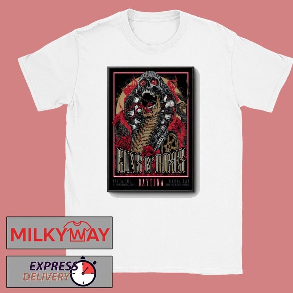 Guns N’ Roses In Daytona Beach FL On May 7 2026 Tour Poster shirt