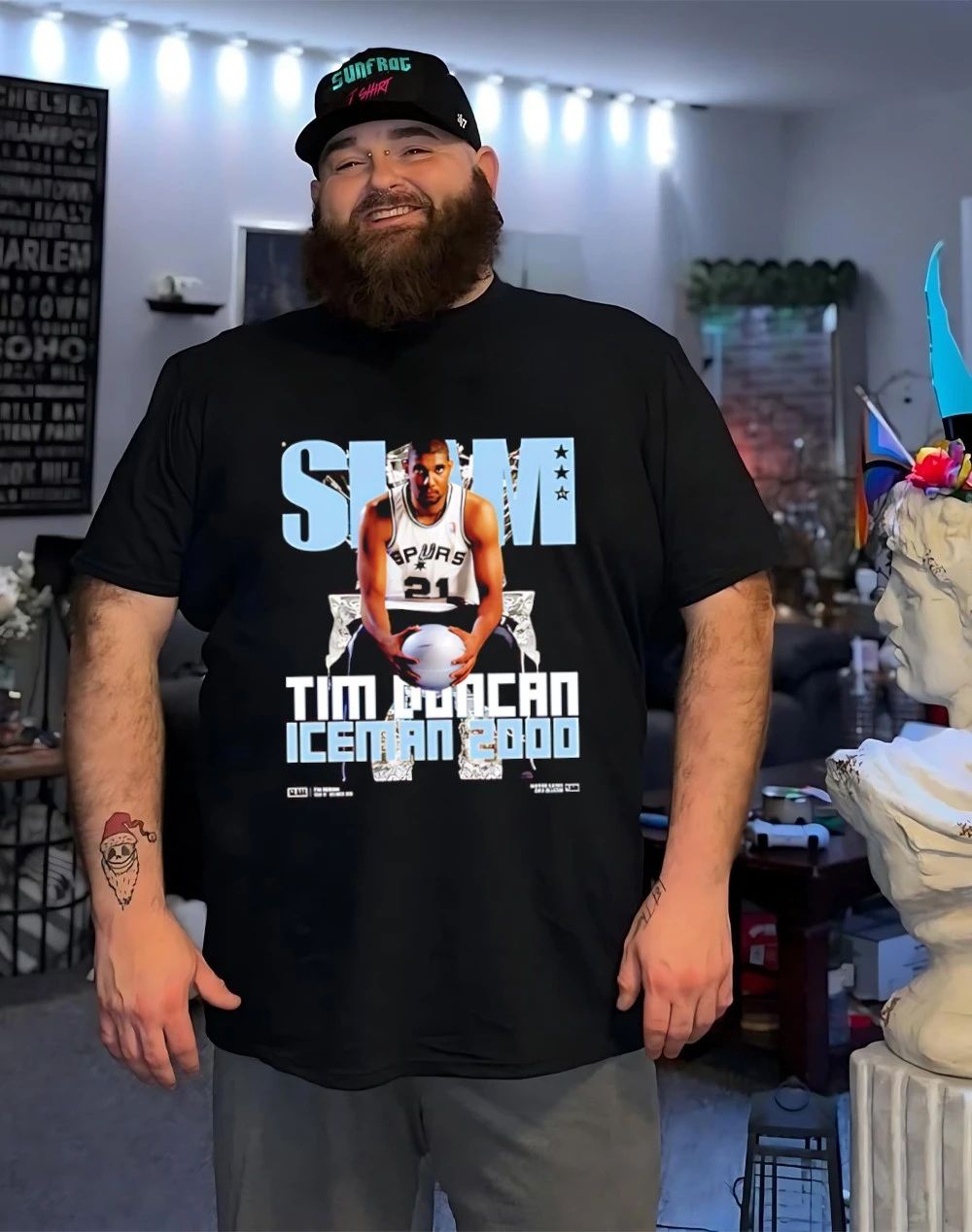 Tim Duncan San Antonio Spurs Iceman 200 shirt