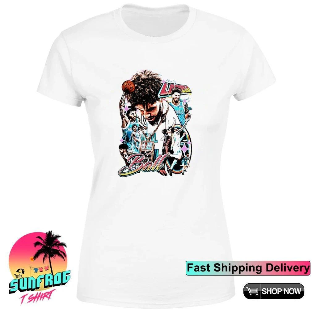 LaMelo Ball Charlotte Hornets player collage signature ’26 shirt