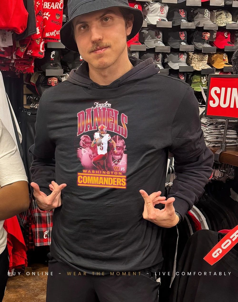Washington Commanders Jayden Daniels Triple Pic shirt