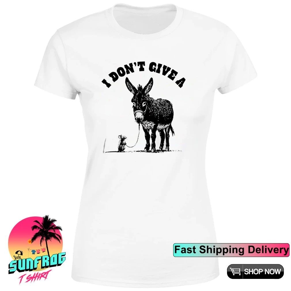 I don’t give a rat’s ass Donkey and Mouse shirt