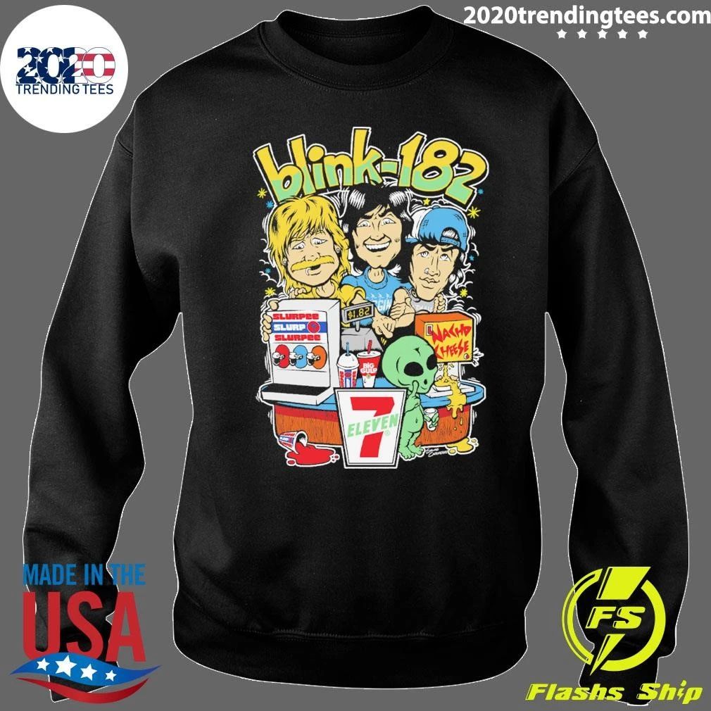 Blink 182 x PackMan x 7 Eleven Comic Con Take It To Eleven Illustrated Shirt