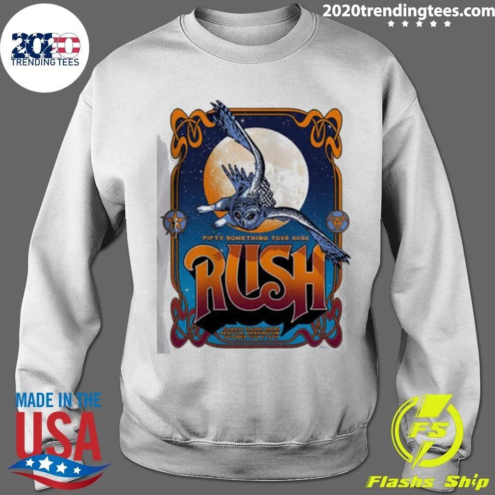 Rush Fifty Something Tour Seattle WA 2026 Event Poster At Climate Pledge Arena On October 10 And 12 2026 Shirt