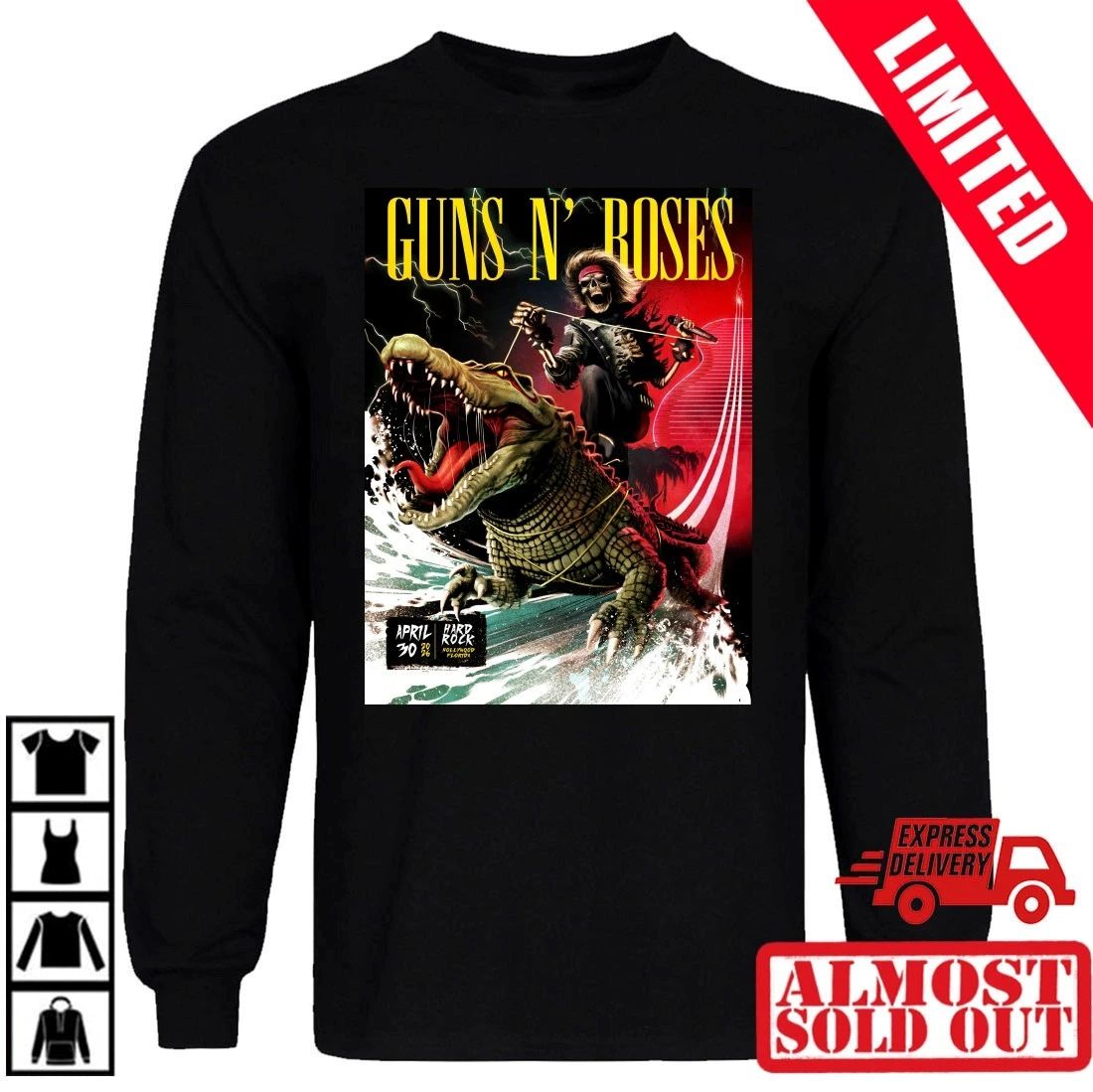 Guns N’ Roses April 30, 2026 Hard Rock Hollywood Florida Shirt