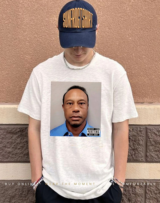 Tiger Woods mugshot Party Boy TW 2026 shirt