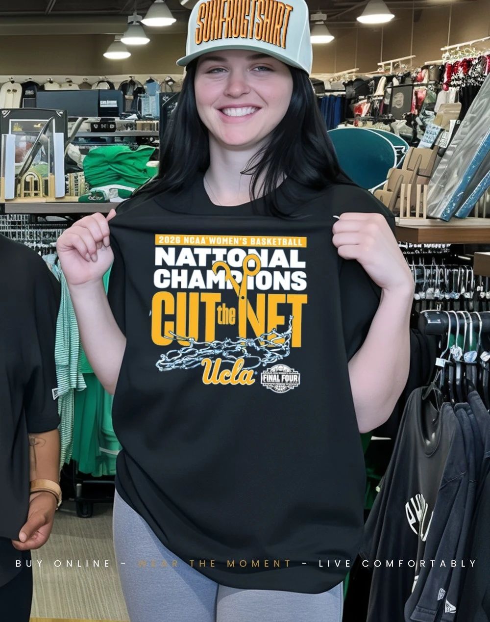 UCLA Bruins 2026 Women’s Basketball National Champions Cut the Net shirt