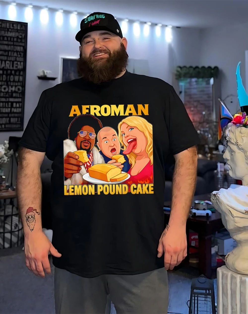 Afroman Lemon Pound Cake caricature shirt
