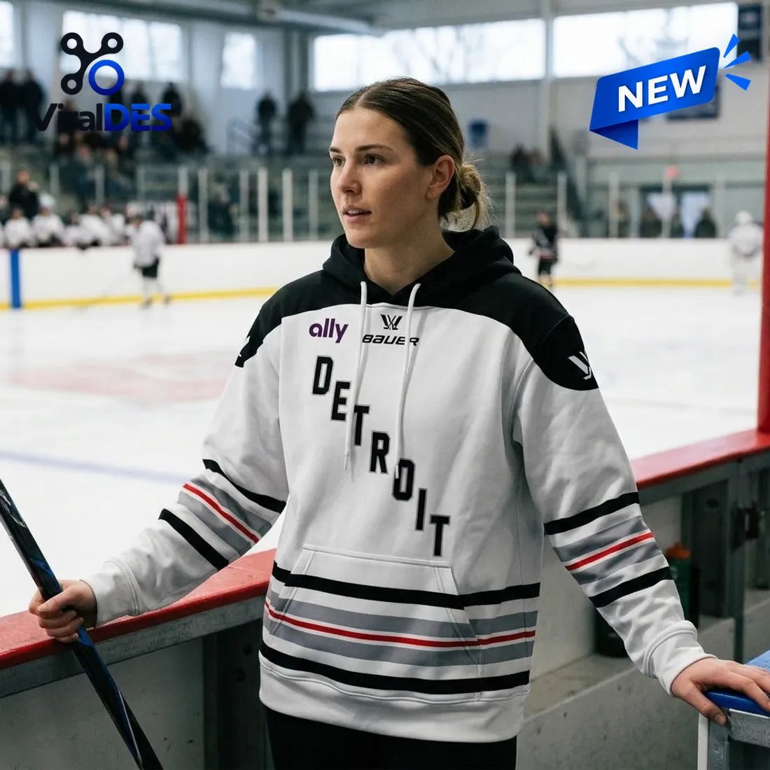 PWHL Detroit 2026 Away Hoodie