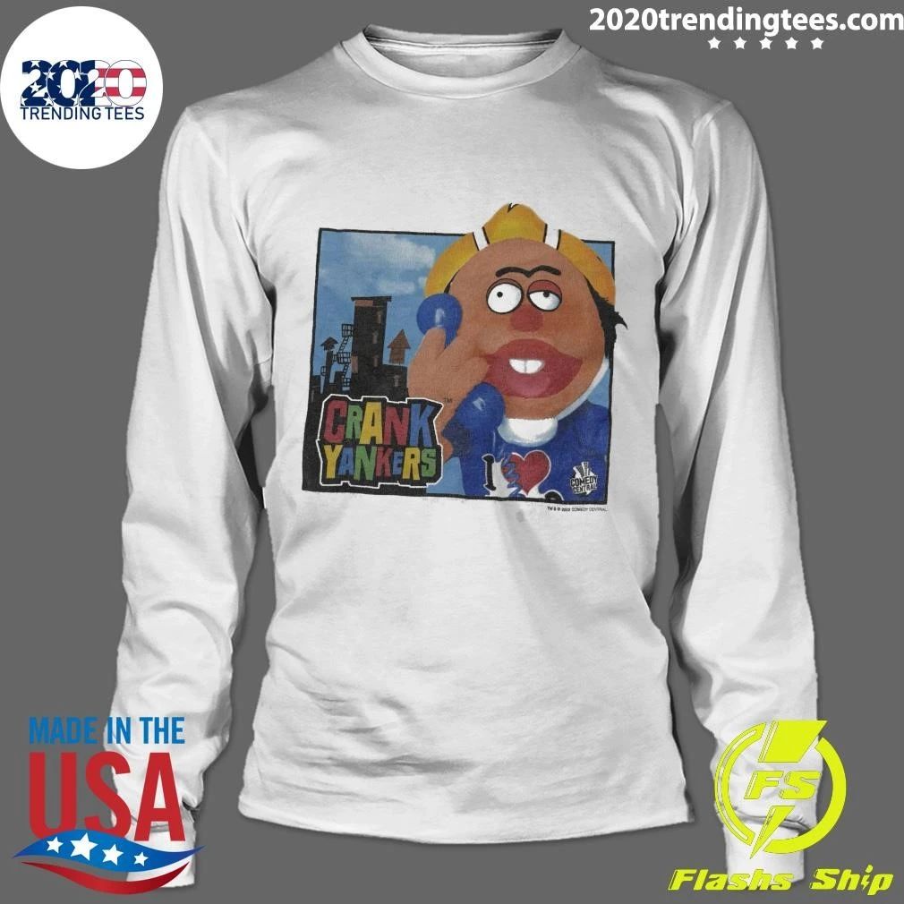 Comedy Central Crank Yankers White Ringer Vintage Shirt