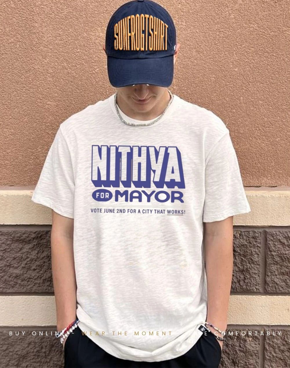 NIthya Raman For Mayor vote june 2nd for a city that works shirt