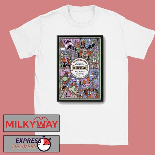 Poster Kontrabando May 30-31 2026 El Rescate Tour shirt