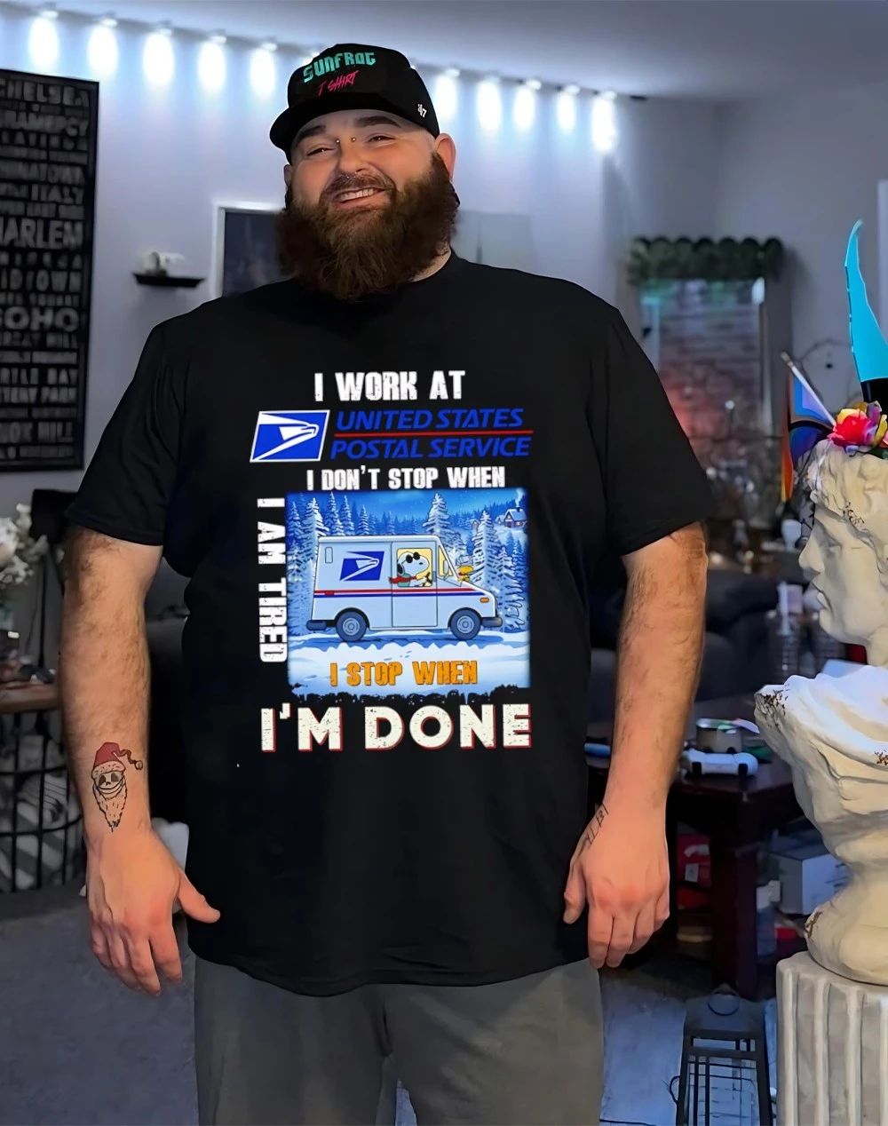 USPS I don’t stop when I am tired I’m done shirt