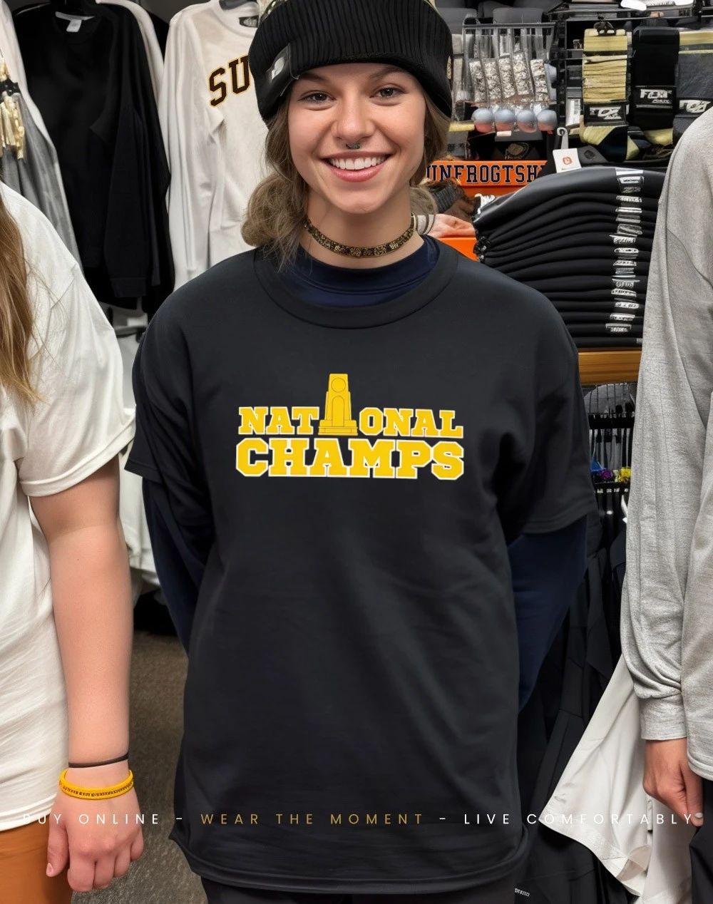 Michigan Wolverines ’26 National Champions trophy shirt