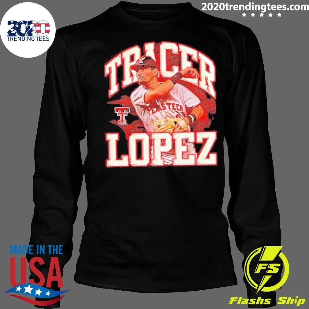 Tracer Lopez Texas Tech Red Raiders Baseball Ncaa Graphic Shirt