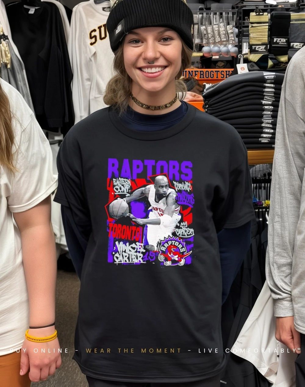 Vince Carter Toronto Raptors Chalked Up Player paint shirt