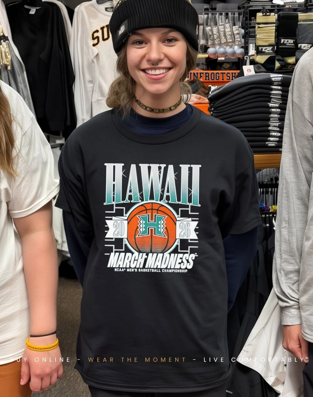 Hawaii Rainbow Warriors MBB 2026 March Madness logo shirt