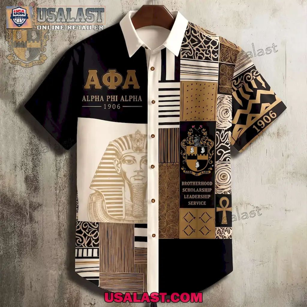 Alpha Phi Alpha 1906 Fraternity Patchwork Hawaiian Shirt
