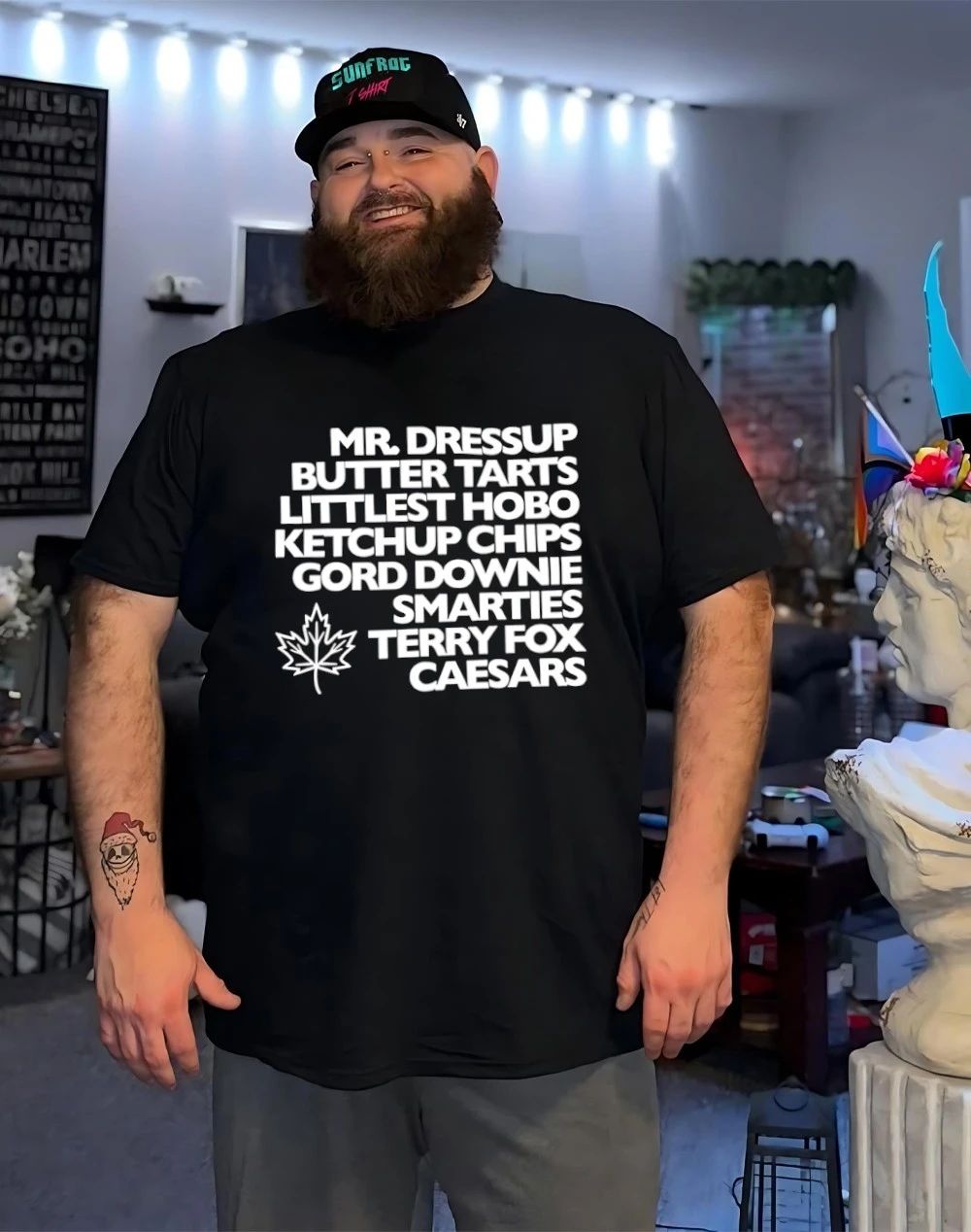 Mr dressup butter tarts littlest hobo ketchup chips gord downie shirt