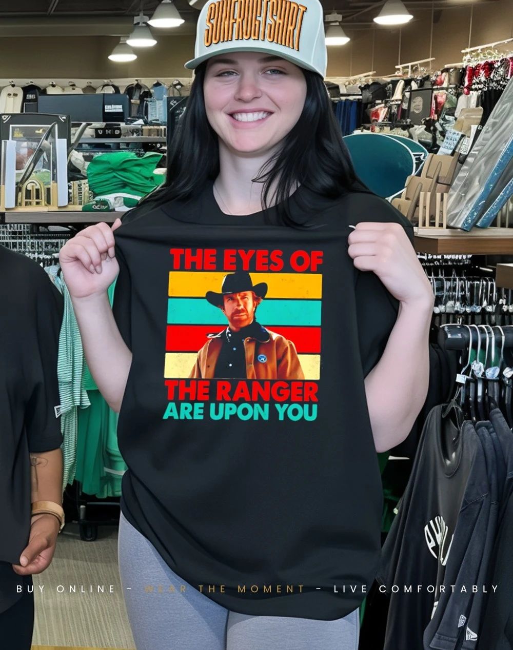 Chuck Norris Actor they eyes of the ranger are upon you shirt
