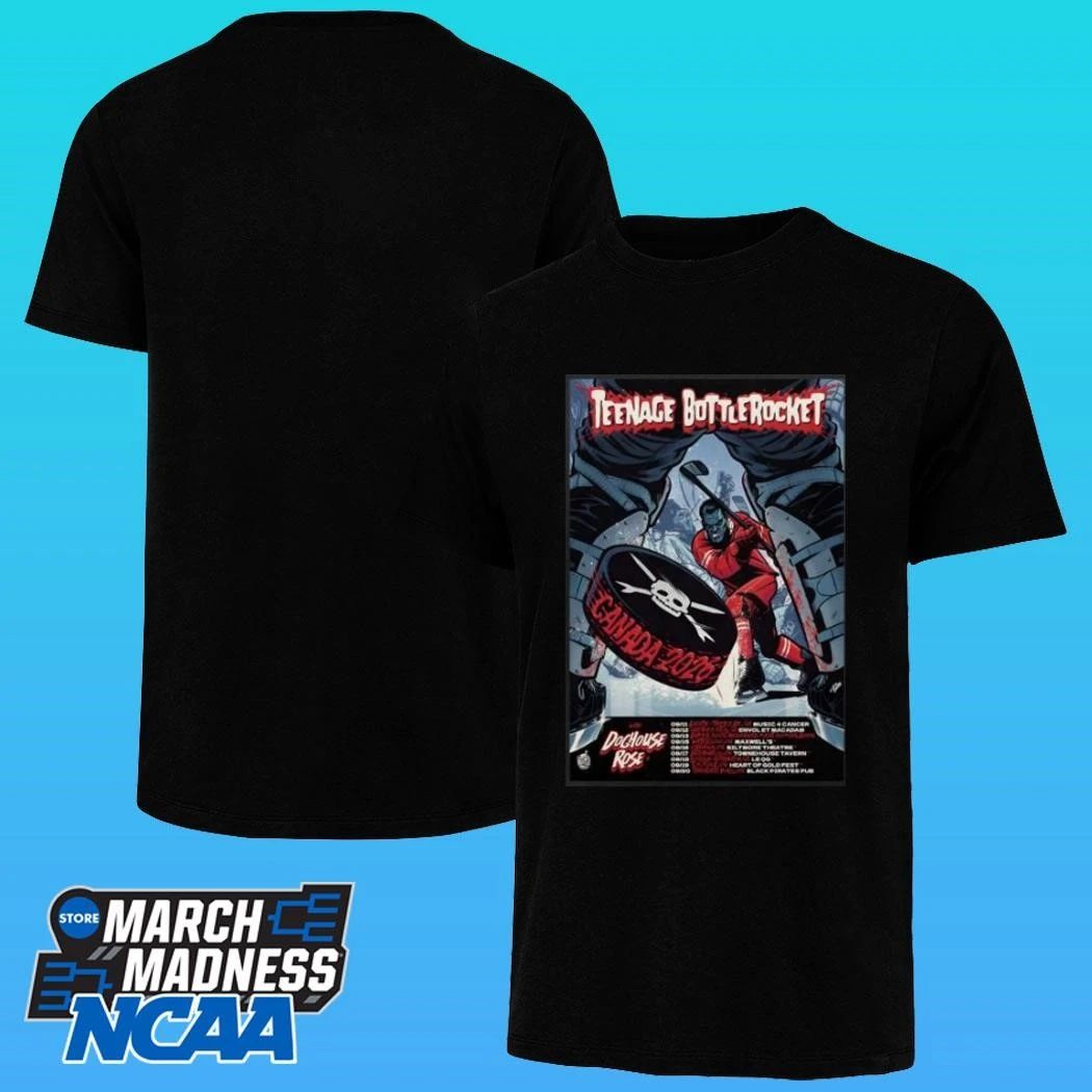 Teenage Bottlerocket With Doghouse Rose Canada 2026 Tour Shirt