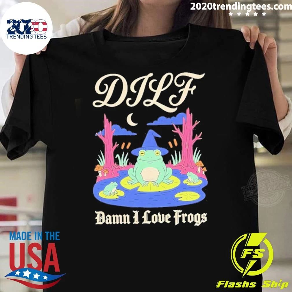 Dilf Damn I Love Frogs Wizard Shirt