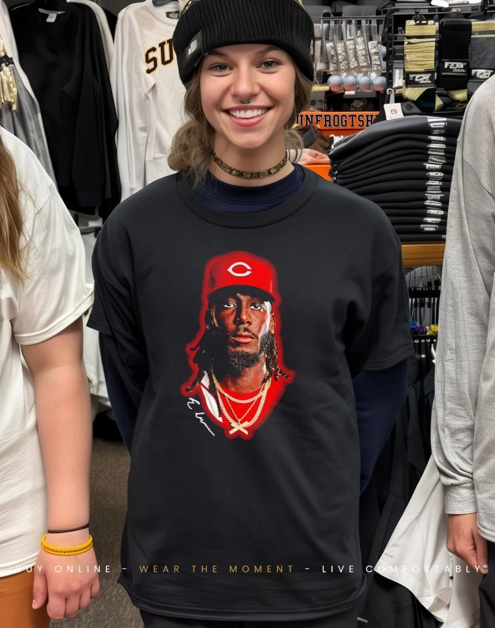 Cincinnati Reds Elly De La Cruz Outerstuff Headliner signature shirt