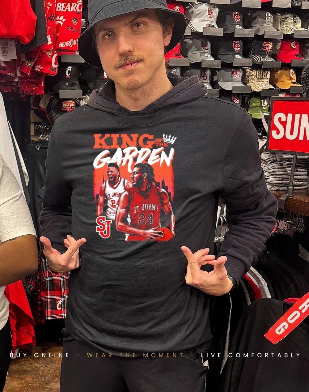 Zuby Ejiofor St. John’s Red Storm King of the Garden shirt