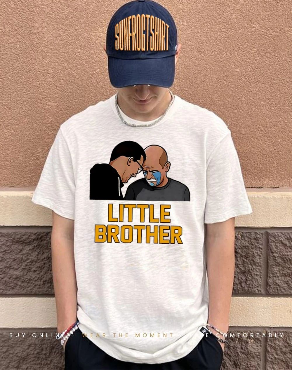 Dusty May and Dan Hurley Little Brother crying shirt